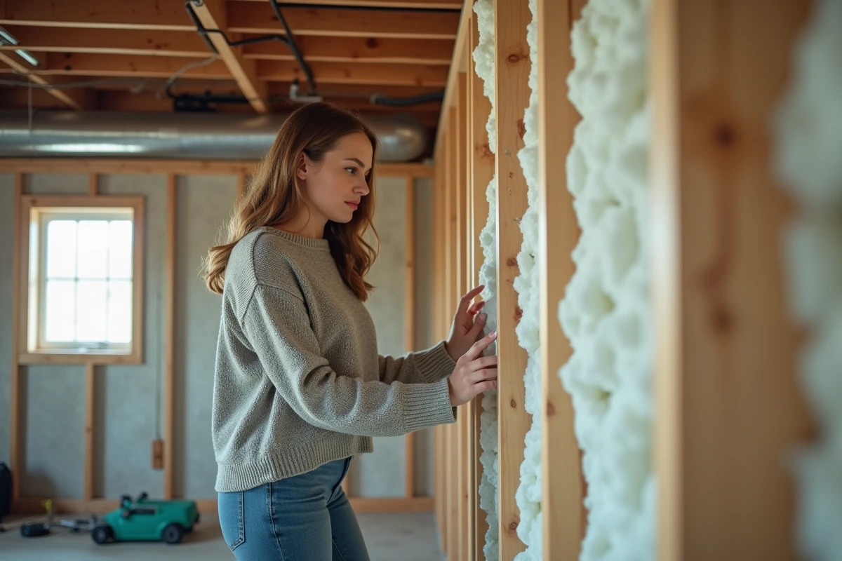 Jeune femme vérifiant l