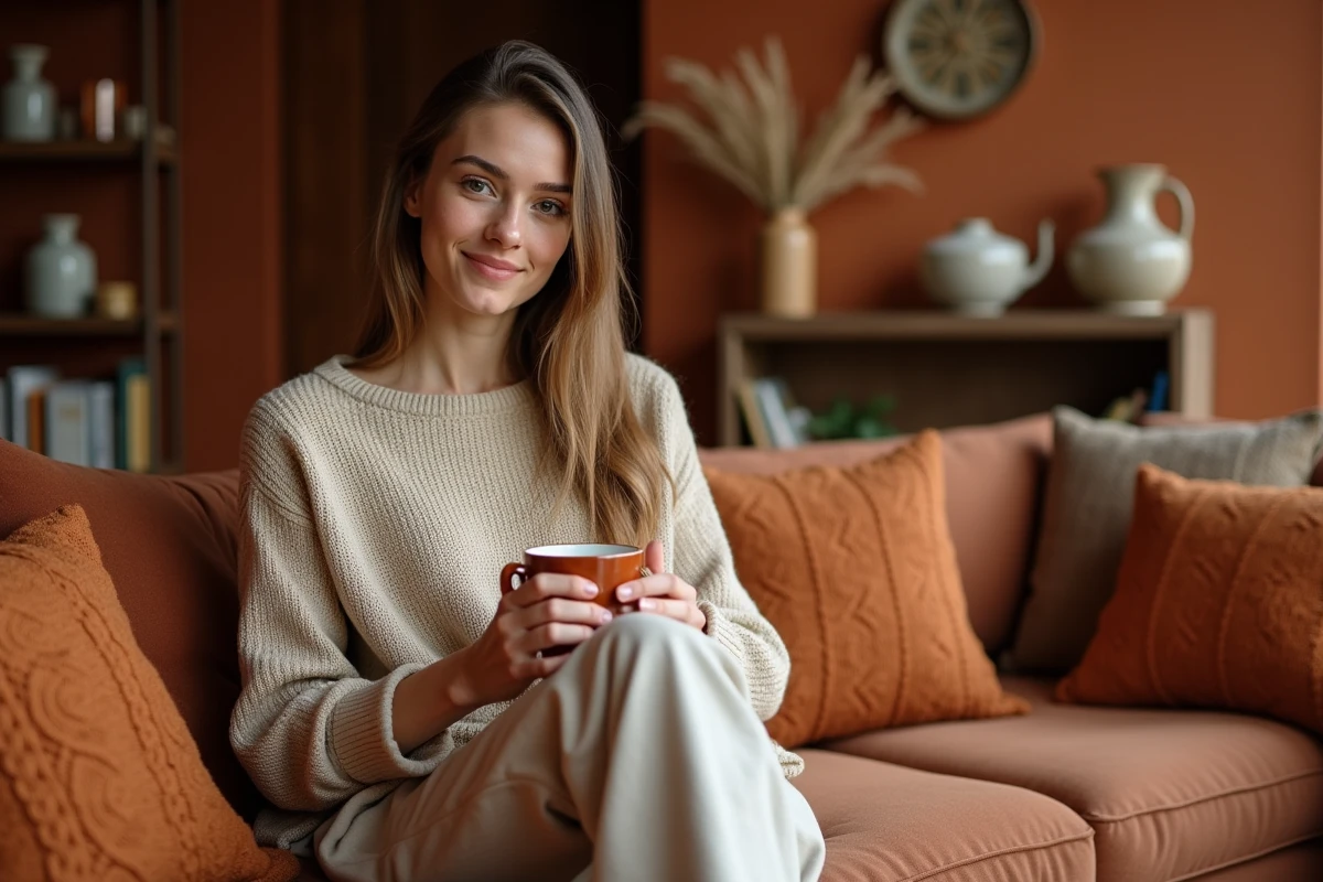 Couleur idéale pour un intérieur chaleureux