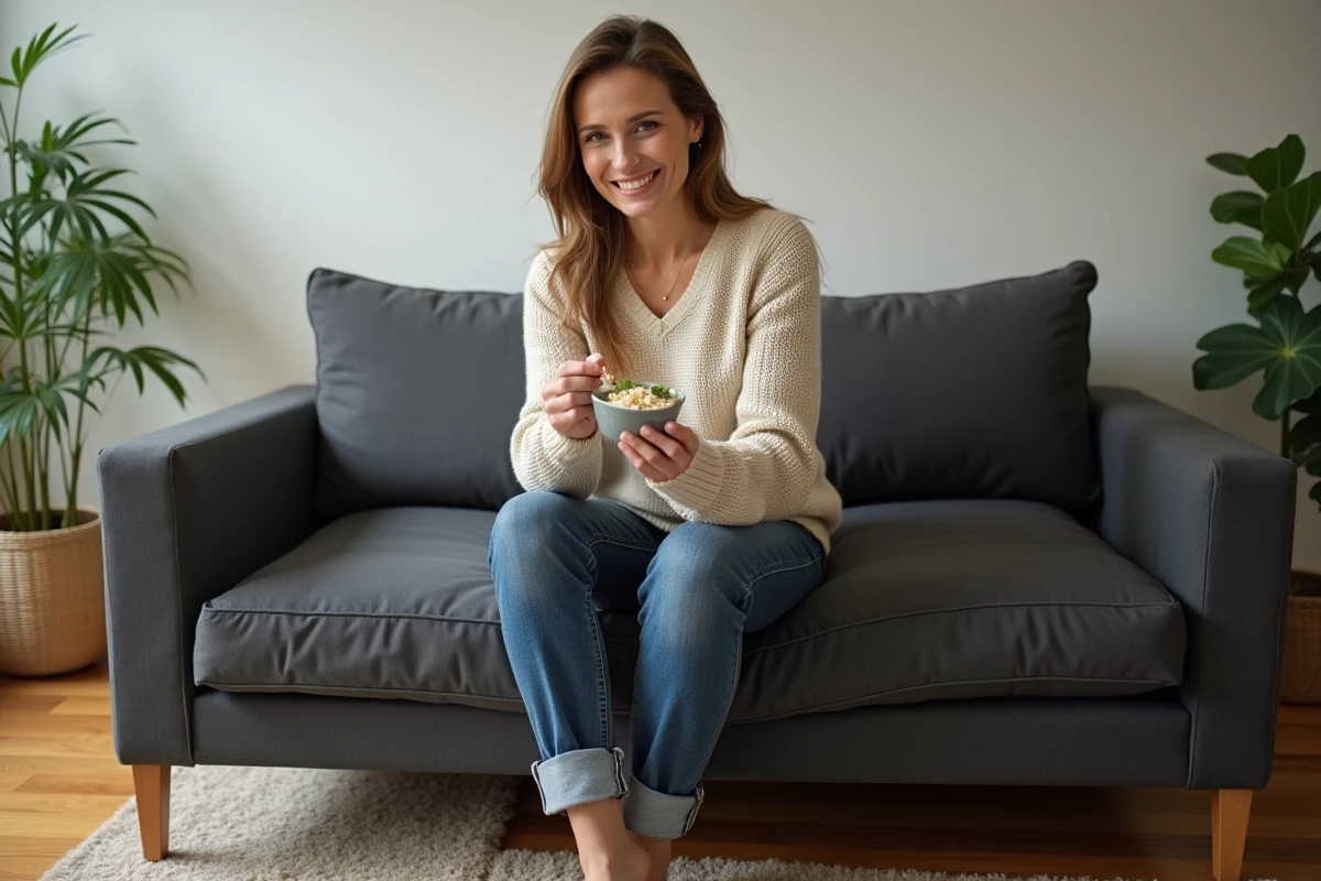 Couleur de canapé efficace pour masquer la saleté