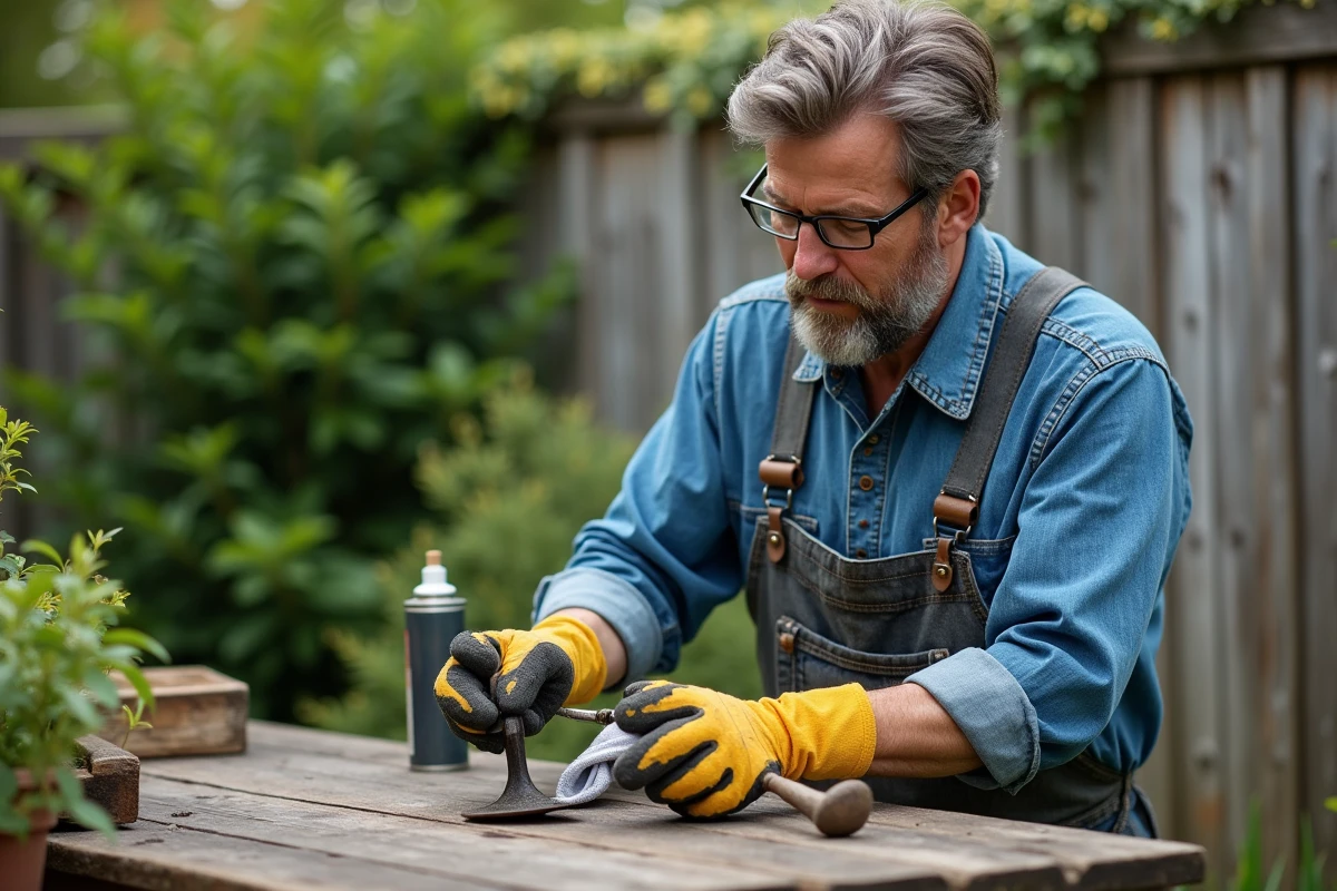 Huile efficace pour prévenir la rouille sur les outils de jardin