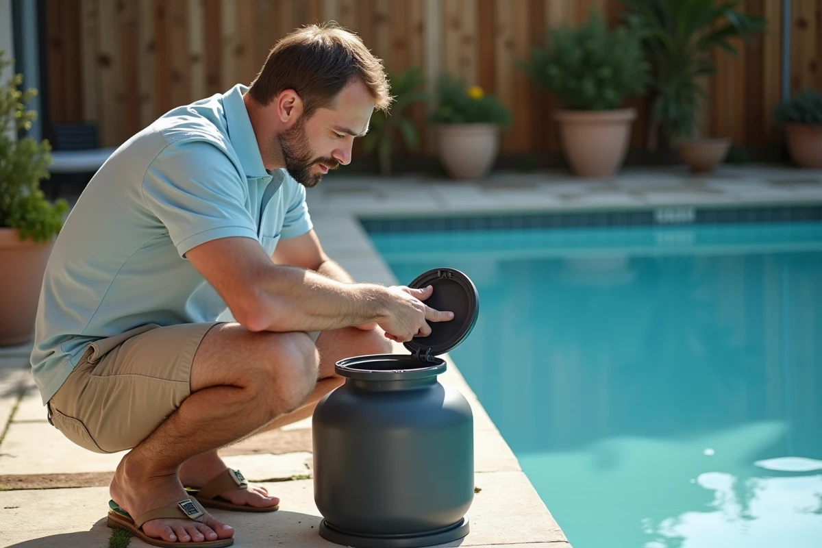 Sable dans le filtre de la piscine : causes et solutions