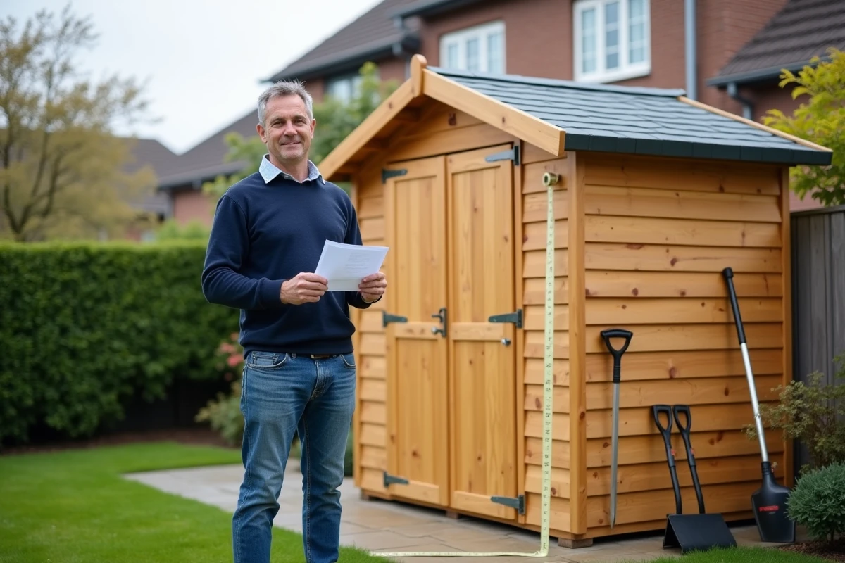 Surface autorisée pour un abri de jardin sans demande préalable